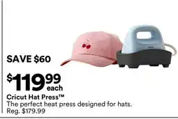 Michaels Cricut Hat Press offer