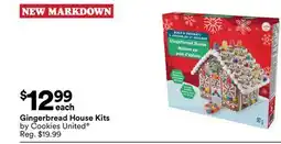 Michaels Gingerbread House Kits by Cookies United offer