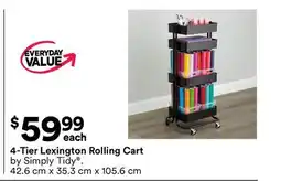 Michaels 4-Tier Lexington Rolling Cart by Simply Tidy offer