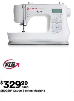 Michaels SINGER C5950 Sewing machine offer
