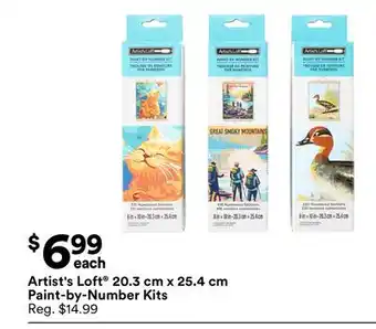 Michaels Artist's Loft 20.3 cm x 25.4 cm Paint-by-Number Kits offer