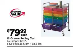 Michaels 12-Drawer Rolling Cart offer