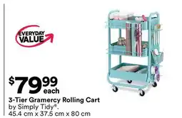 Michaels 3-Tier Gramercy Rolling Cart by Simply Tidy offer