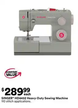 Michaels SINGER HD4452 Heavy-Duty Sewing machine offer