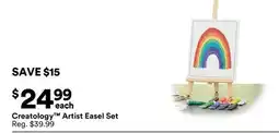 Michaels Creatology Artist Easel Set offer