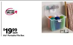 Michaels Iris Portable File Box offer