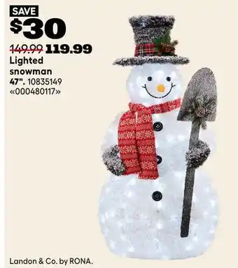 RONA Lighter snowman offer