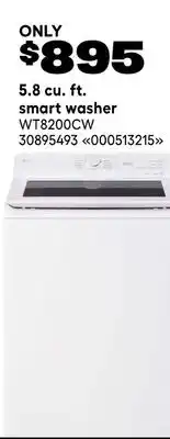 RONA LG 5.8 cu. ft. smart washer offer