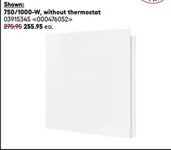 RONA STELPRO Mirage Convectors 750/1000-W, without thermostat offer