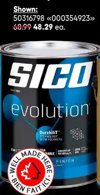 RONA 3.78-L Cans of SICO Evolution Interior Paint offer