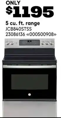 RONA GE 5 cu. ft. range offer
