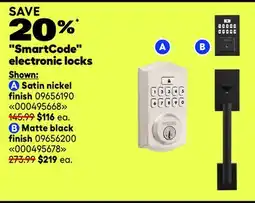 RONA SmartCode electronic locks offer
