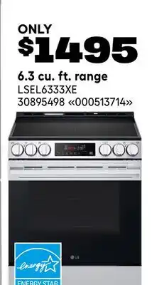 RONA 6.3 cu. ft. range offer