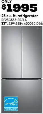 RONA SAMSUNG 25 cu. ft. refrigerator offer