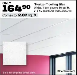 RONA Horizon ceiling tiles 2' x 4' offer