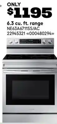 RONA SAMSUNG 6.3 cu. ft. range offer