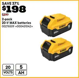RONA 2-pack 20-V MAX batteries offer