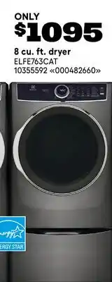 RONA 8 cu. ft. dryer offer