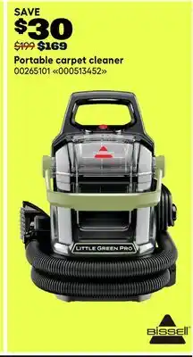 RONA Portable carpet cleaner offer