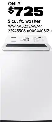 RONA 5 cu. ft. washer offer