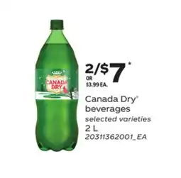 Loblaws CANADA DRY BEVERAGES, 2L offer
