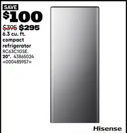 RONA Hisense 6.3 cu. ft. compact refrigerator 20 offer