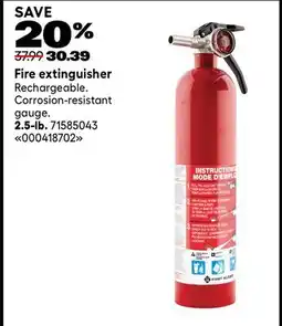 RONA Fire extinguisher offer