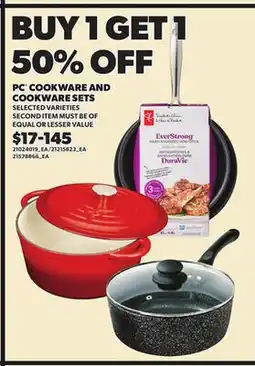 Loblaws PC COOKWARE SETS offer