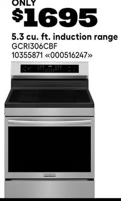 RONA Frigidaire 5.3 cu. ft. induction range offer