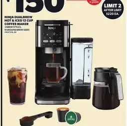 Loblaws NINJA DUALBREW HOT & ICED 12 CUP COFFEE MAKER offer
