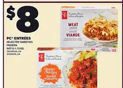 Loblaws PC ENTRÉES, 907 G-1.13 KG offer