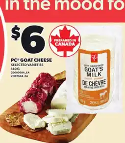 Loblaws PC GOAT CHEESE, 140 G offer