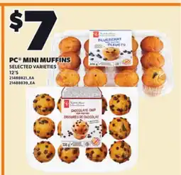 Loblaws PC MINI MUFFINS, 12'S offer