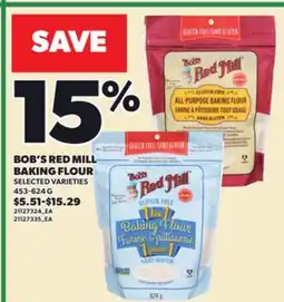 Loblaws BOB'S RED MILL BAKING FLOUR, 453-624 G offer