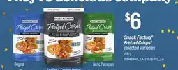 Loblaws SNACK FACTORY PRETZEL CRISPS offer