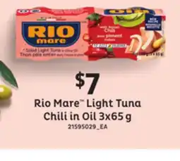 Loblaws RIO MARETM LIGHT TUNA CHILI IN OIL, 3X65G offer