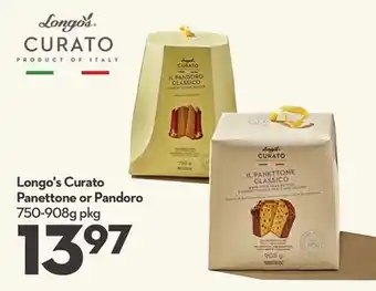Longo's Curato Panettone or Pandoro offer