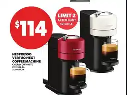 Loblaws NESPRESSO VERTUO NEXT COFFEE MACHINE offer