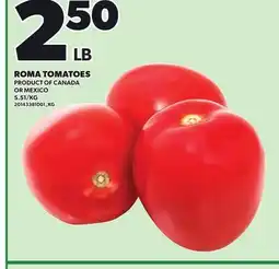 Loblaws ROMA TOMATOES offer