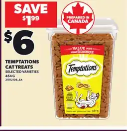 Loblaws TEMPTATIONS CAT TREATS, 454G offer