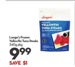 Longo's Frozen Yellowfin Tuna Steaks offer