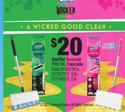 Loblaws SWIFFER SWEEPER PRO SK, CASCADE TUBS 51/67/90'S offer