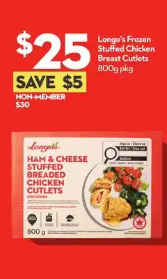 Longo's Longo's Frozen Stuffed Chicken Breast Cutlets offer