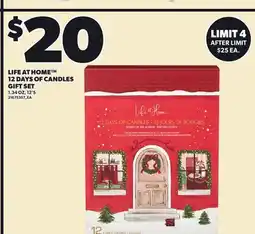 Loblaws LIFE AT HOME 12 DAYS OF CANDLES GIFT SET offer