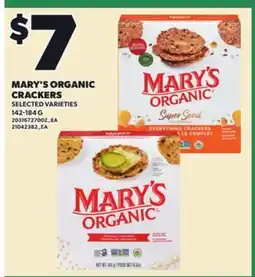 Loblaws MARY'S ORGANIC CRACKERS, 142-184 G offer