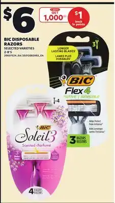 Loblaws BIC DISPOSABLE RAZORS, 2-8'S offer