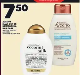 Loblaws AVEENO, MAUIMAUI, OGX OR NEUTROGENA HAIR CARE offer