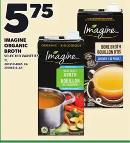 Loblaws IMAGINE ORGANIC BROTH, 1L offer