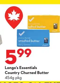 Longo's Essentials Country Churned Butter offer
