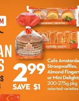 Longo's Stroopwaffles, Almond Fingers or Mini Delights offer